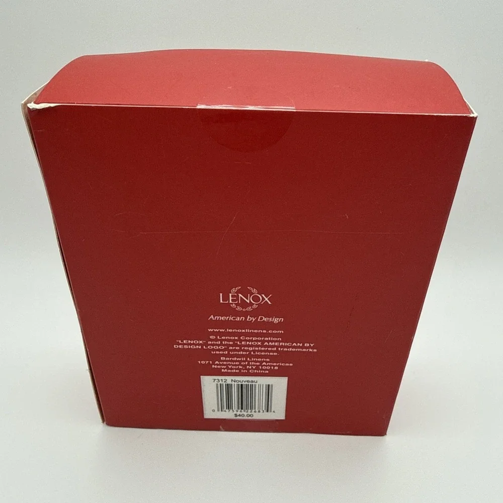 Lenox Holiday -American By Design Nouveau Napkin Rings Set Of 4